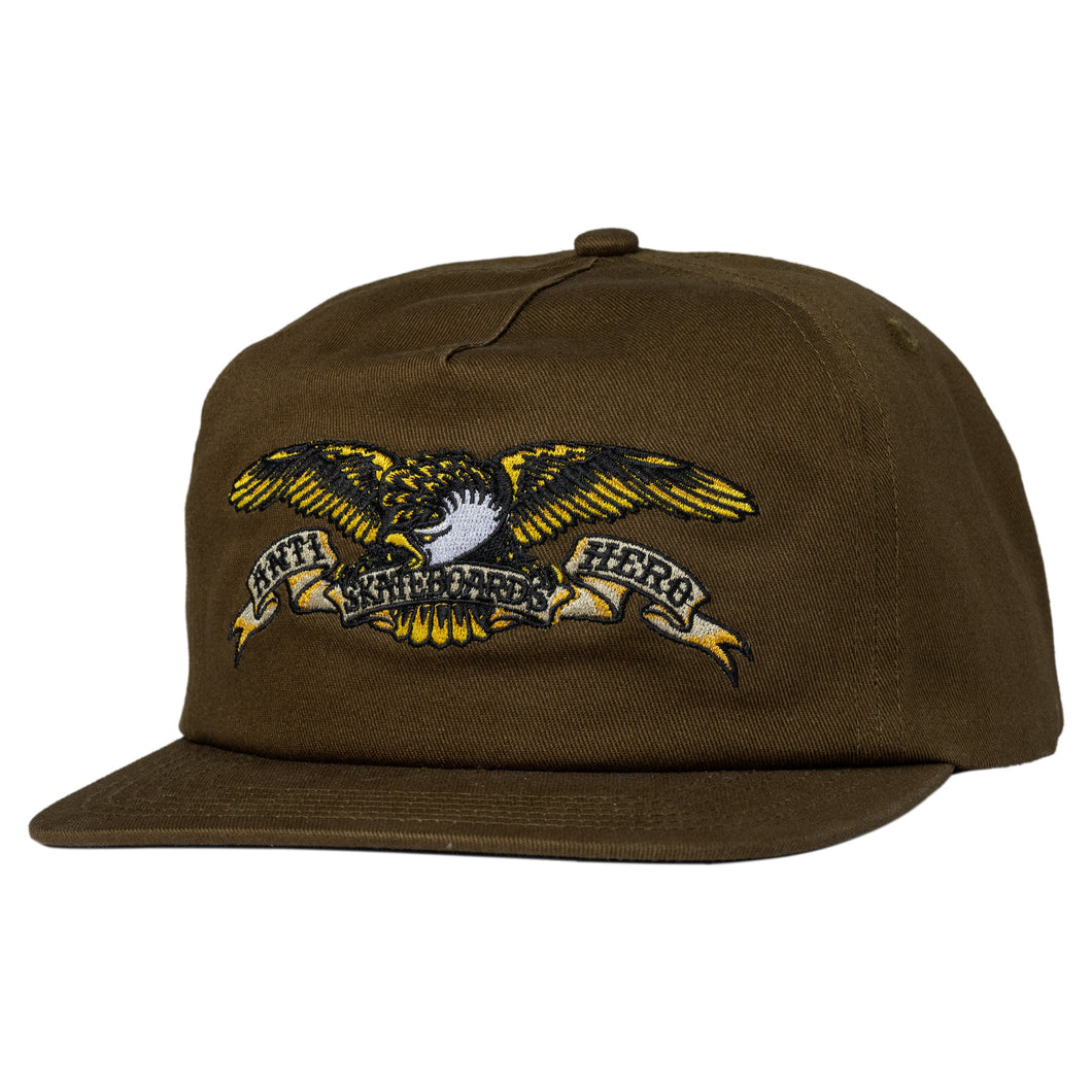 Antihero Eagle Snapback Hat Brown