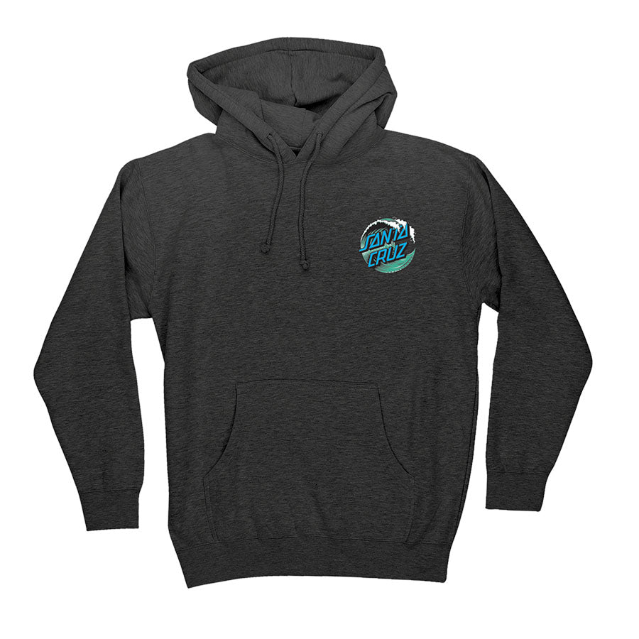 Santa Cruz Wave Dot P/O Hoodie Charcoal Heather