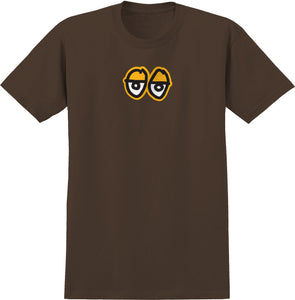 Krooked Eyes T-Shirt Chocolate/Gold