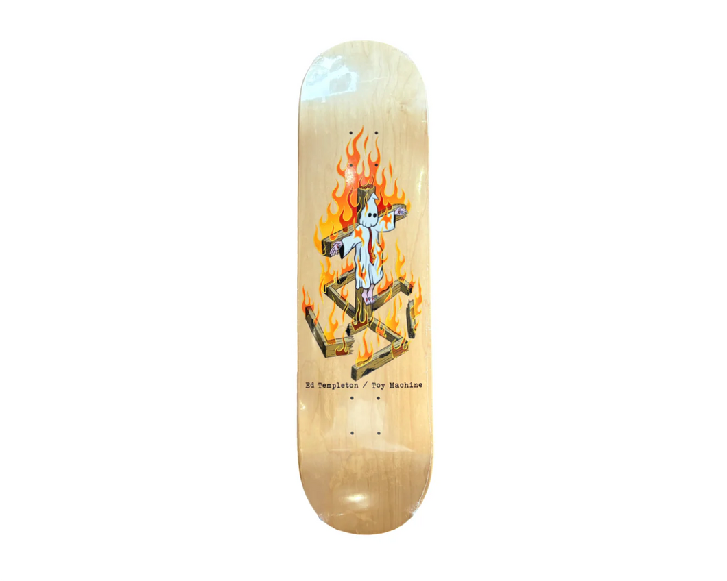 Toy Machine Ed Templeton Charred Cross Deck 8.5