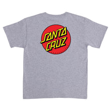 Load image into Gallery viewer, Santa Cruz Youth Classic Dot S/S T-Shirt - Sport Grey
