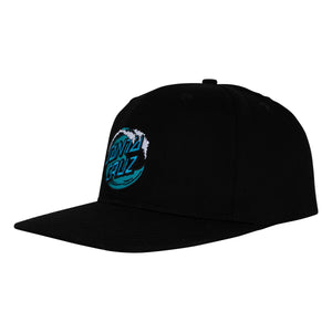 Santa Cruz Wave Dot Snap-Back Hat Black