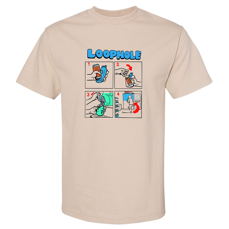 Loophole Wheels Slurpee Bonus T-Shirt Cream