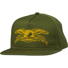 Load image into Gallery viewer, Antihero Basic Eagle Snapback Hat Sage
