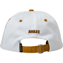 Load image into Gallery viewer, Venture Emblem Strapback Hat White/Khaki
