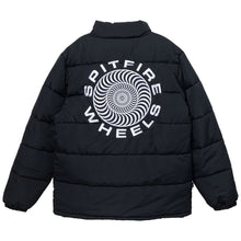 Load image into Gallery viewer, Spitfire Classic Swirl &#39;87 Puff Jacket Black/White
