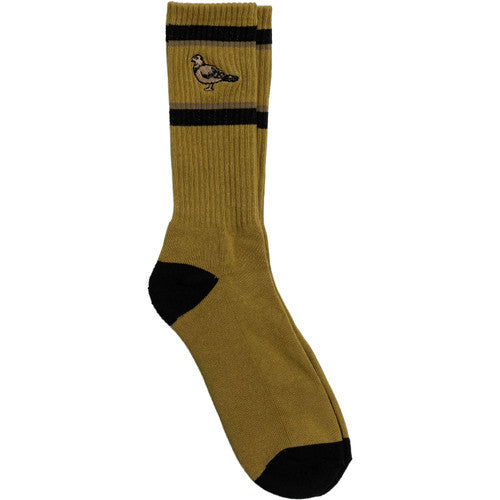 Antihero Basic Pigeon Embroidered Sock Brown/Black