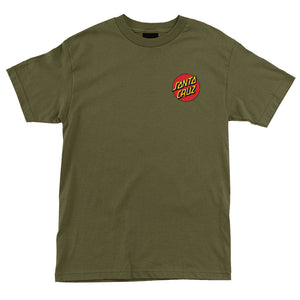 Santa Cruz Classic Dot Chest S/S T-Shirt Militarty Green