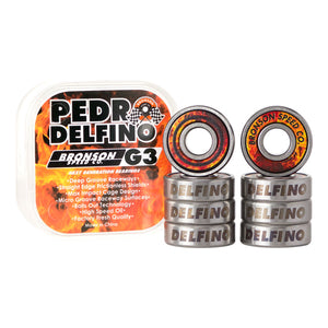 Pedro Delfino Pro G3 BOX/8 Bronson Speed Co. Skateboard Bearings