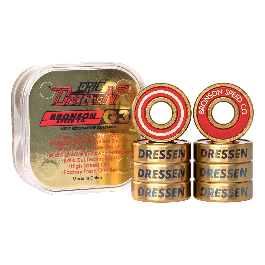 Eric Dressen Pro G3 BOX/8 Bronson Speed Co. Skateboard Bearings