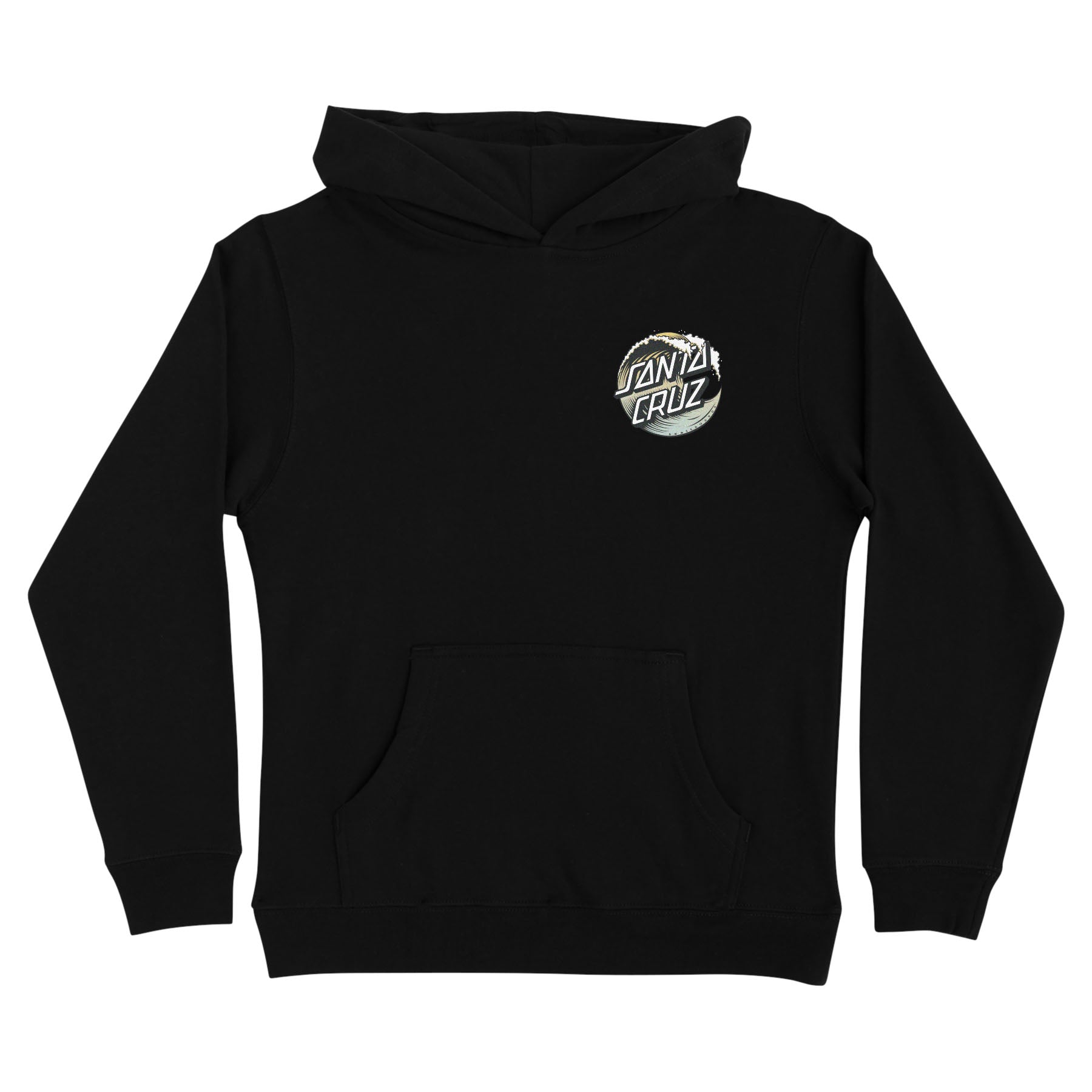 Santa Cruz Girls Wave Dot P O Hoodie Black Skateworks