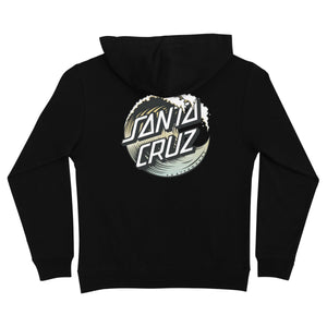 Santa Cruz Girls Wave Dot P/O Hoodie Black