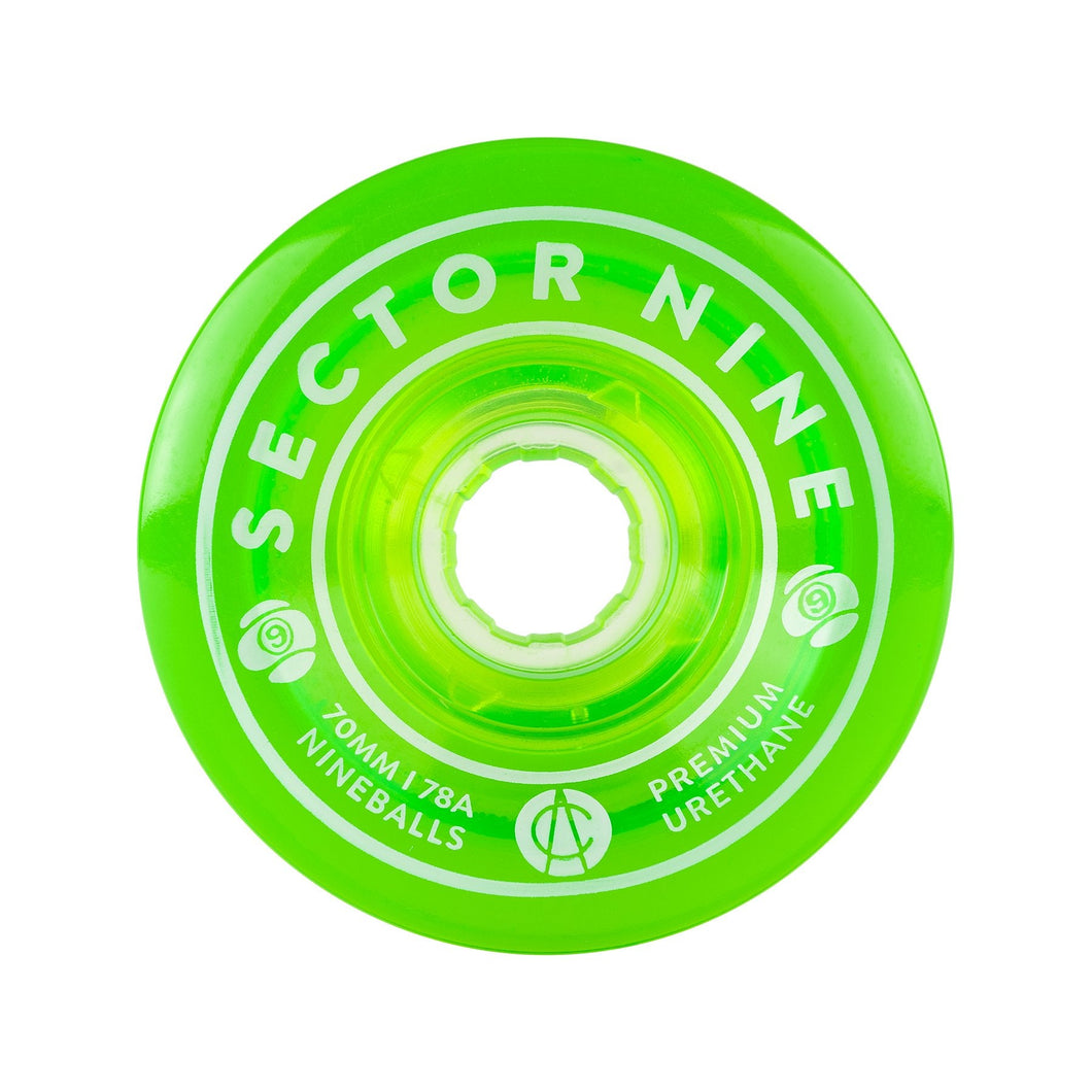 Sector 9 Nineballs Wheels Green 70mm/78a