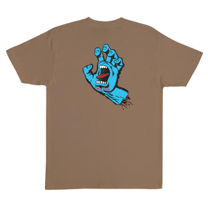 Screaming Hand T-Shirt Woodland Brown