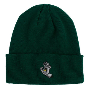 Santa Cruz Screaming Hand Beanie Long Shoreman Forest