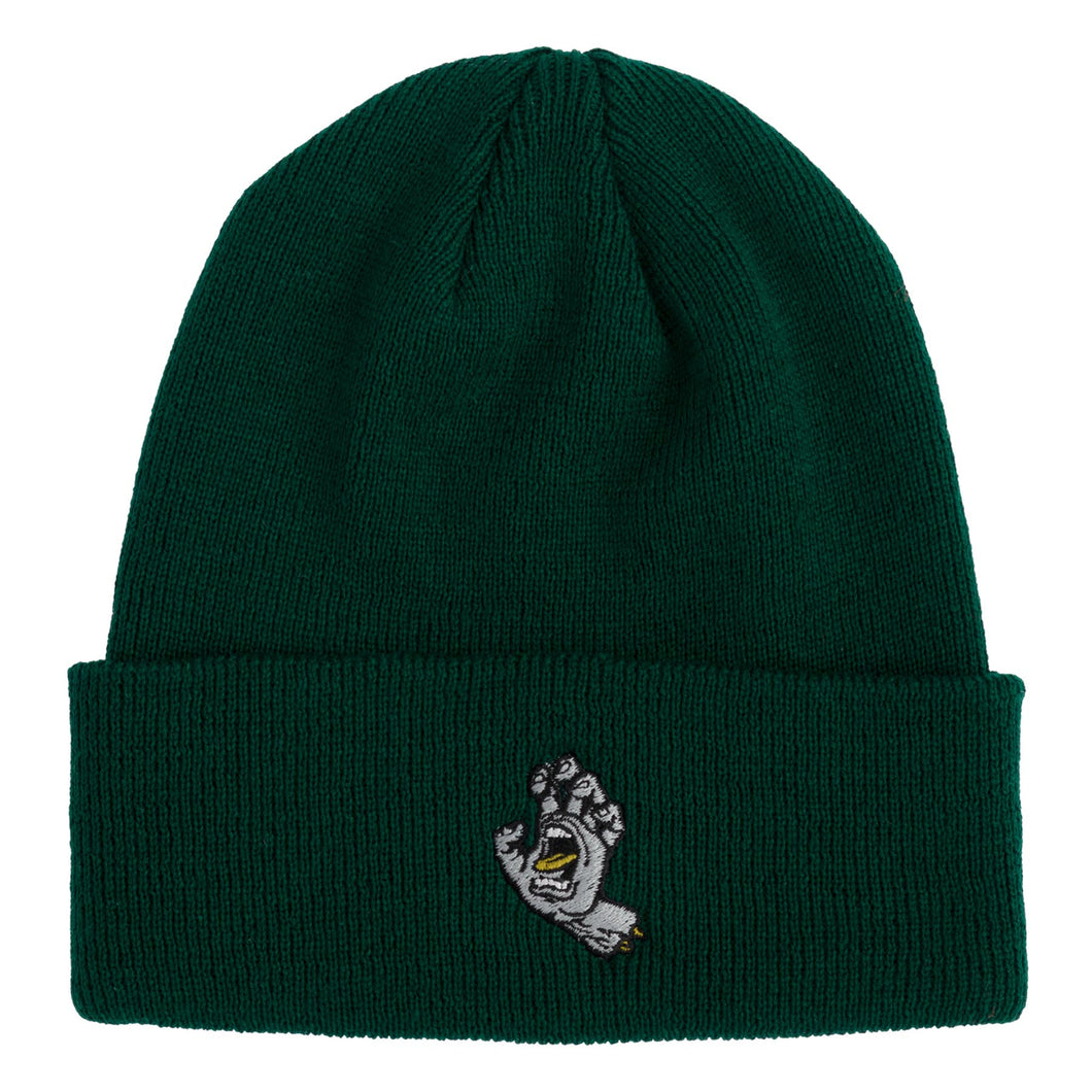 Santa Cruz Screaming Hand Beanie Long Shoreman Forest