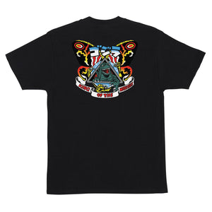 Godzilla Natas Mothra Mens Santa Cruz T-Shirt Black