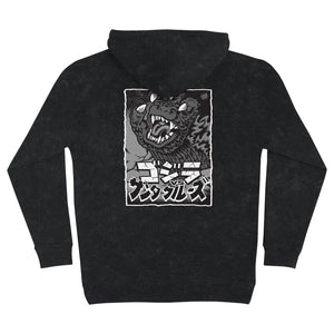 Godzilla Hand Mens Santa Cruz Hoodie Mineral Black