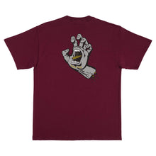 Load image into Gallery viewer, Screaming Hand T-Shirt Maroon/Grey
