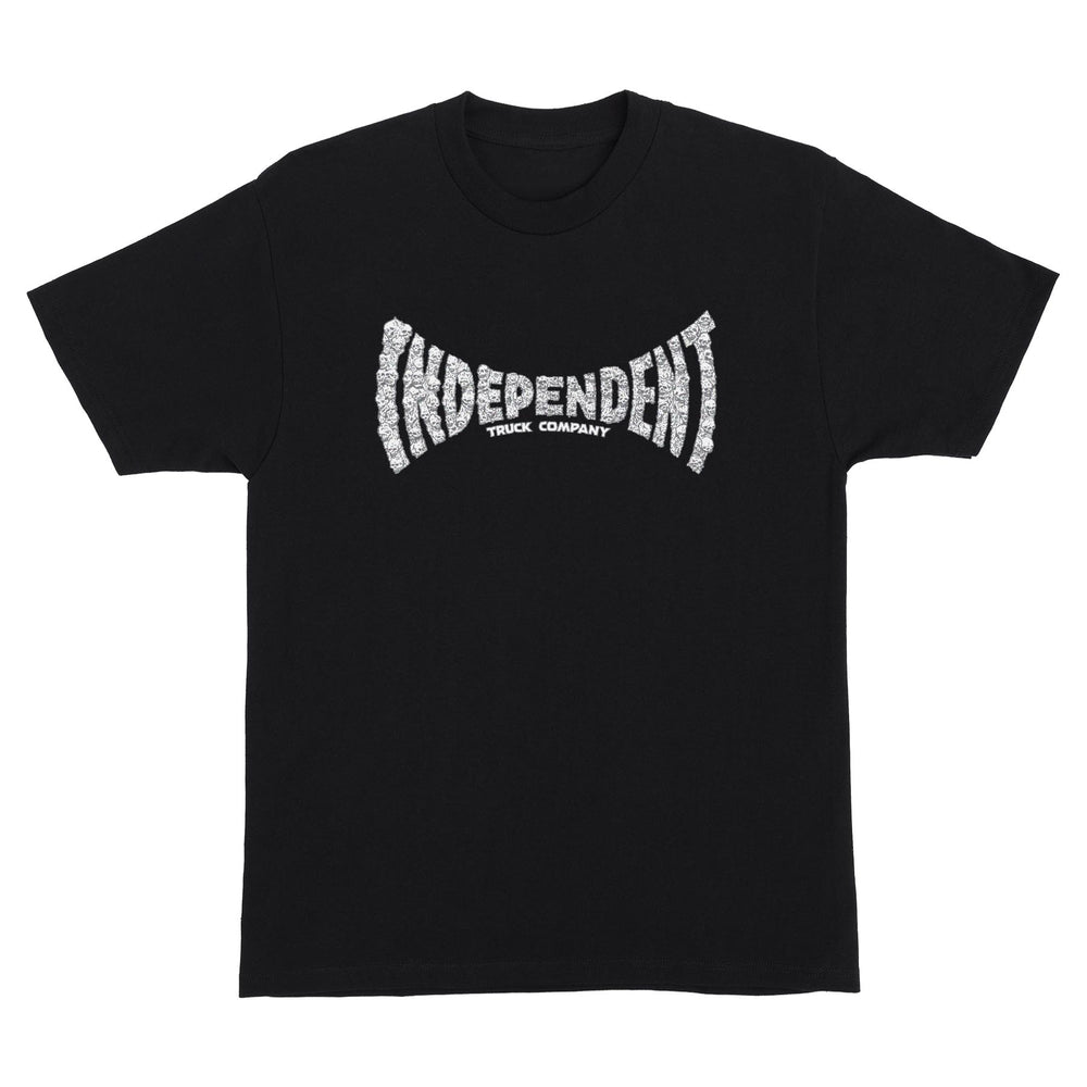 Independent Skull Span T-Shirt Black