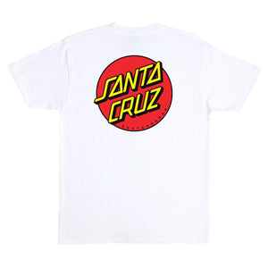 Santa Cruz Classic Dot S/S T-Shirt White