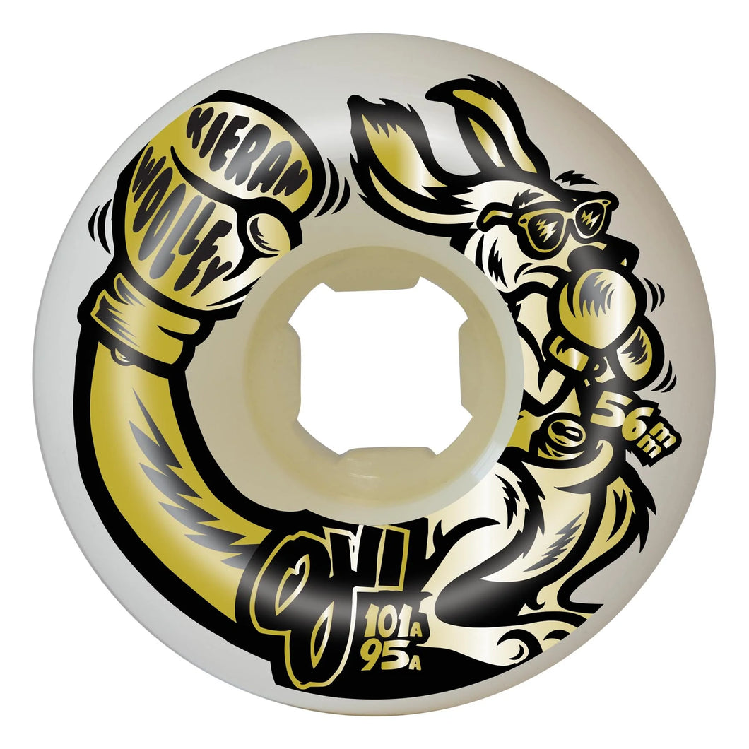 OJ Wheels Kieran Woolley Roo Gold Double Duro White Mini Combo 101a/95a