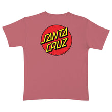 Load image into Gallery viewer, Santa Cruz Kids Classic Dot S/S T-Shirt - Rouge
