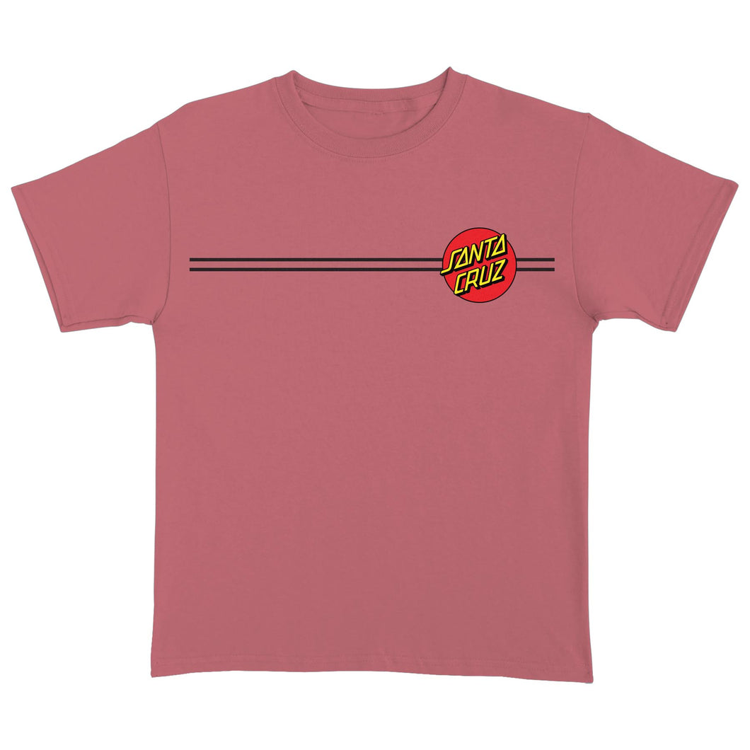 Santa Cruz Kids Classic Dot S/S T-Shirt - Rouge