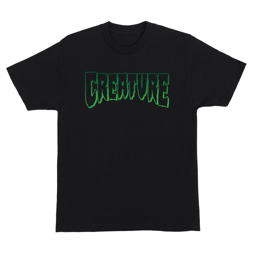 Creature Logo Outline T-Shirt Black