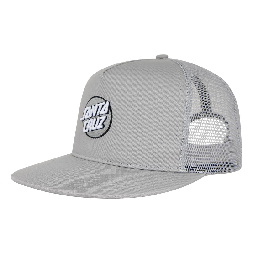 Santa Cruz Embroidered Mesh Trucker Hat - Tonal Grey