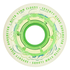 Ricta Clear Splatter Clouds Green 57mm 78a
