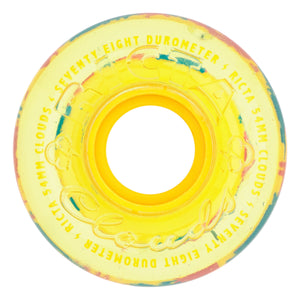 Ricta Clear Splatter Clouds Yellow 54mm 78a