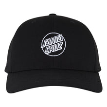 Load image into Gallery viewer, Santa Cruz Opus Dot Snapback Structured Hat - Black
