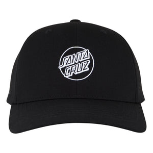 Santa Cruz Opus Dot Snapback Structured Hat - Black