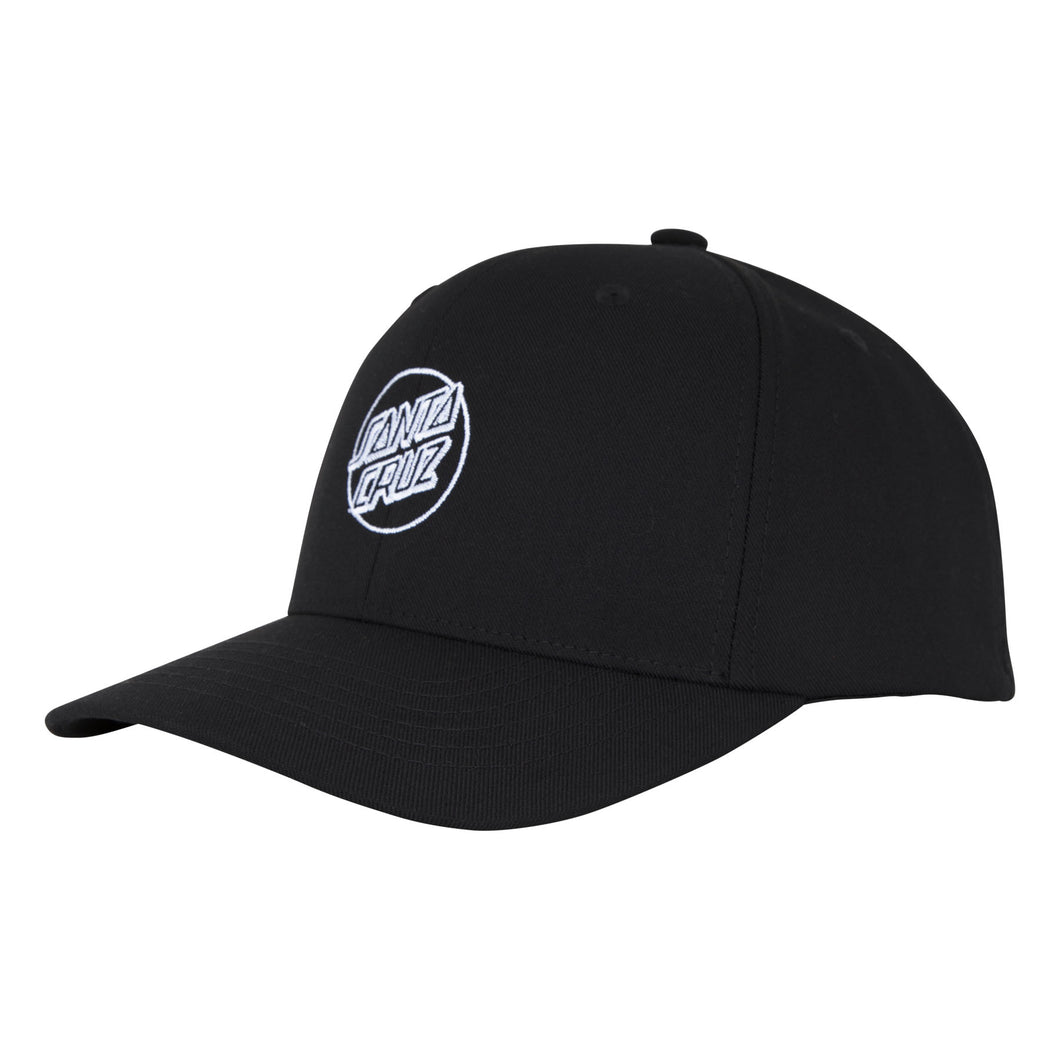 Santa Cruz Opus Dot Snapback Structured Hat - Black