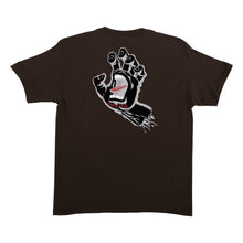 Load image into Gallery viewer, Screaming Hand T-shirt Youth Chocolate/Grey
