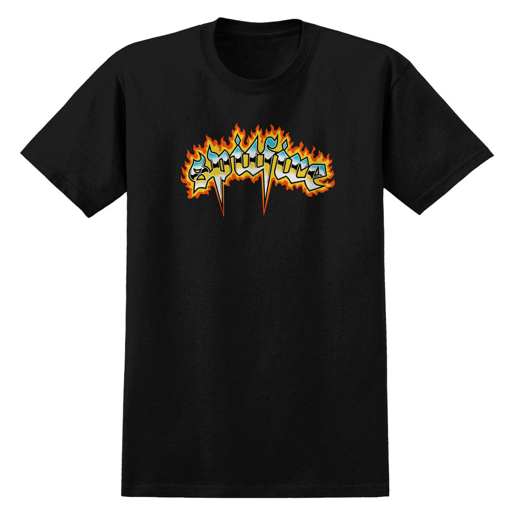 Spitfire Chrome Venom T-Shirt Black