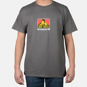 Ben Davis Classic Logo T-Shirt - Charcoal