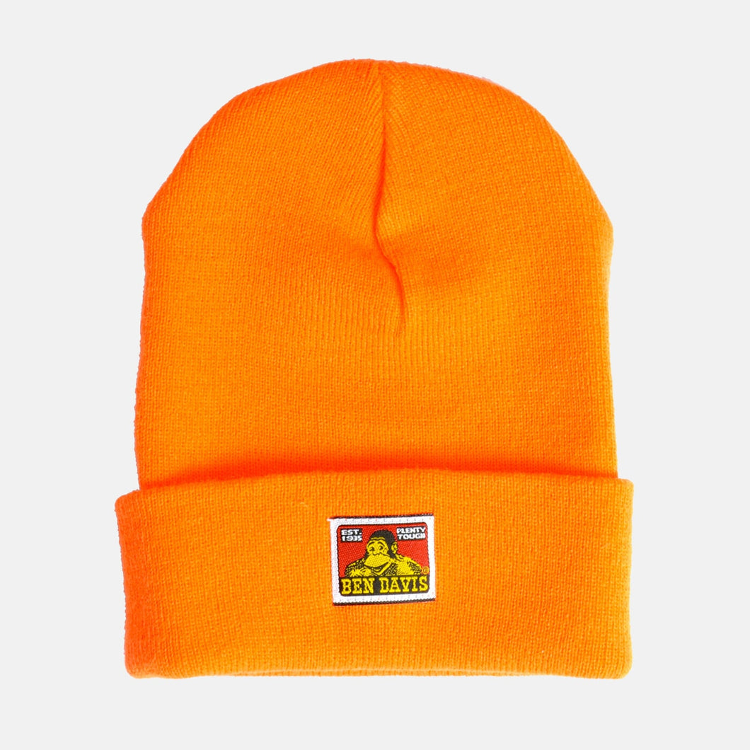 Ben Davis Cuffed Knit Beanie - Orange