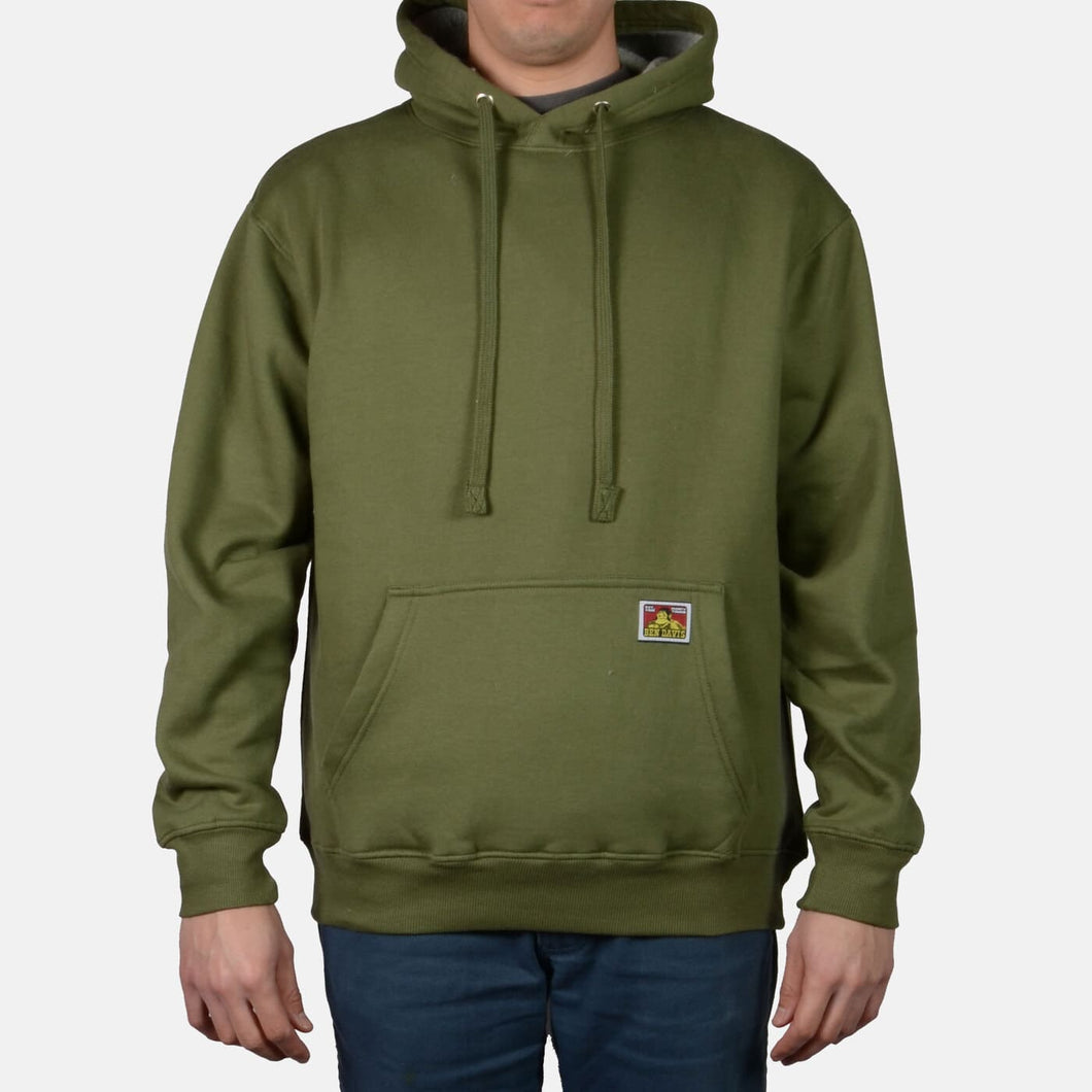 Ben Davis Heavyweight Pullover Hoodie - Olive