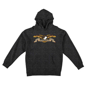 Antihero Youth Eagle Hoodie Black/Multi/Charcoal Heather