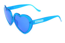 Load image into Gallery viewer, Happy Hour Shades Heart Ons - Glitter Blue TIde
