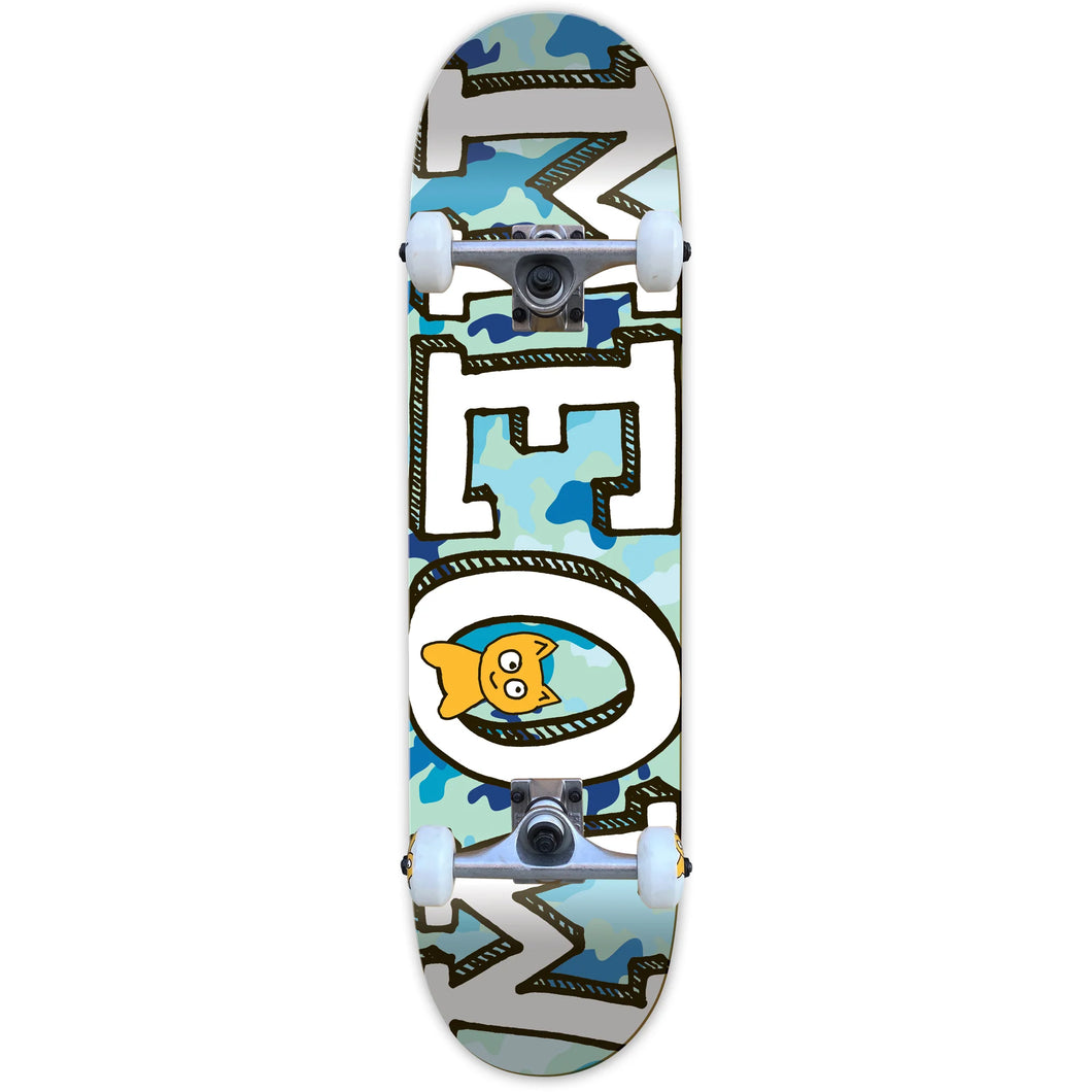 Meow Logo Camo Blue Complete 8