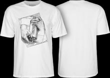 Load image into Gallery viewer, Bones Wheels Spraying Hands T-Shirt - White
