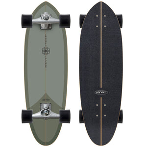 Carver 32.5" C1 Mid Sage Surfskate Complete CX