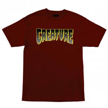 Creature Logo s/s T-Shirt Burgundy