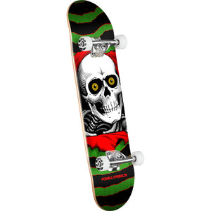 Powell Peralta Ripper Birch Complete Skateboard Green/Red 8"