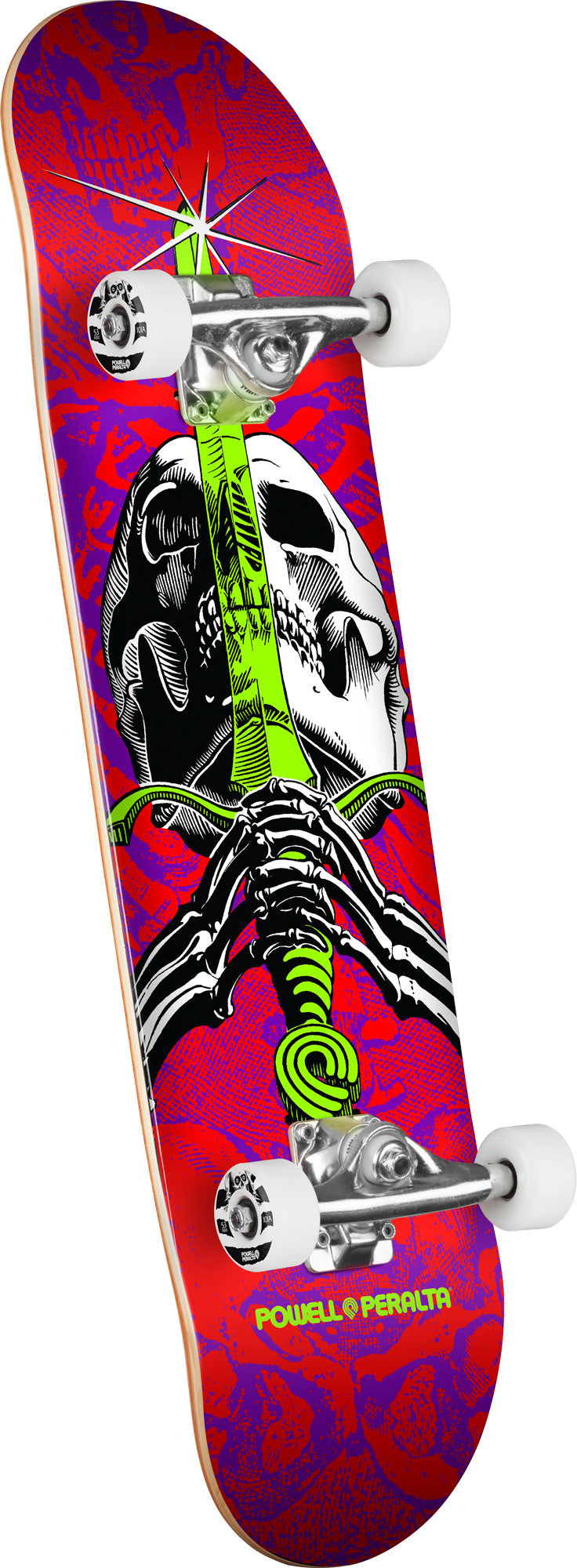 Powell Peralta Skull and Sword Red/Purple Complete Skateboard - 8