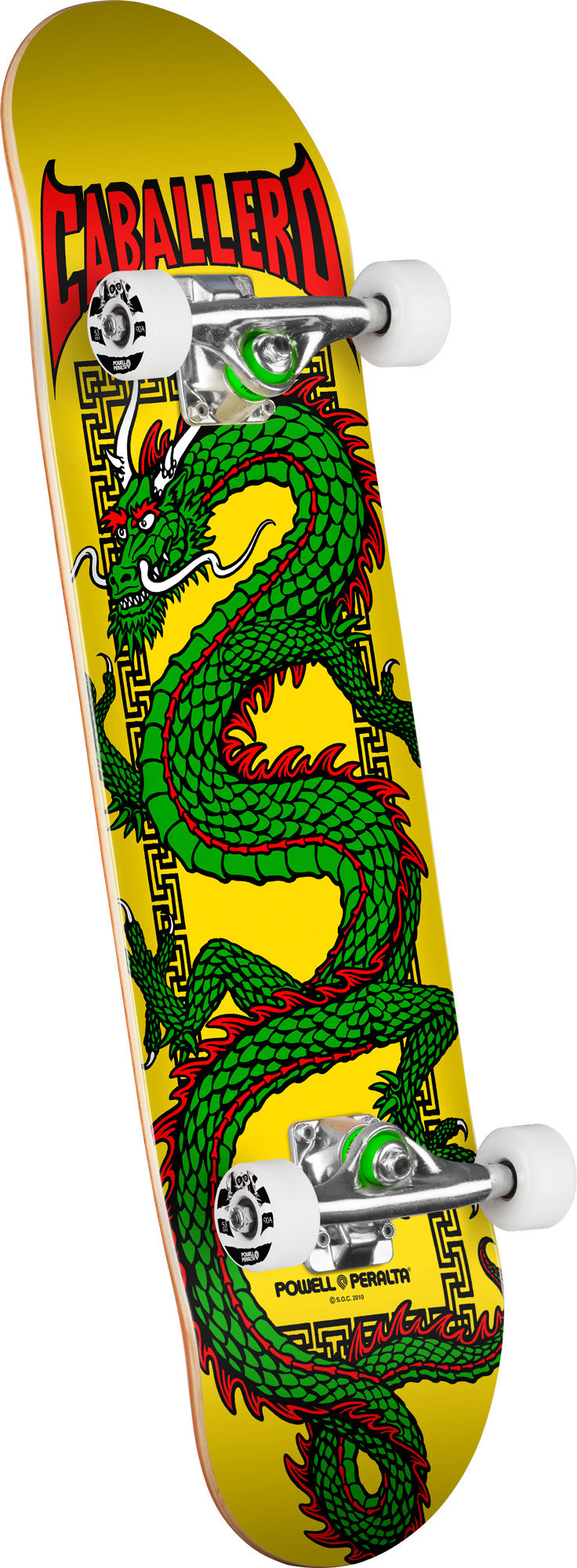 Powell Peralta Cab Chinese Dragon Yellow Birch Complete Skateboard - 7.5