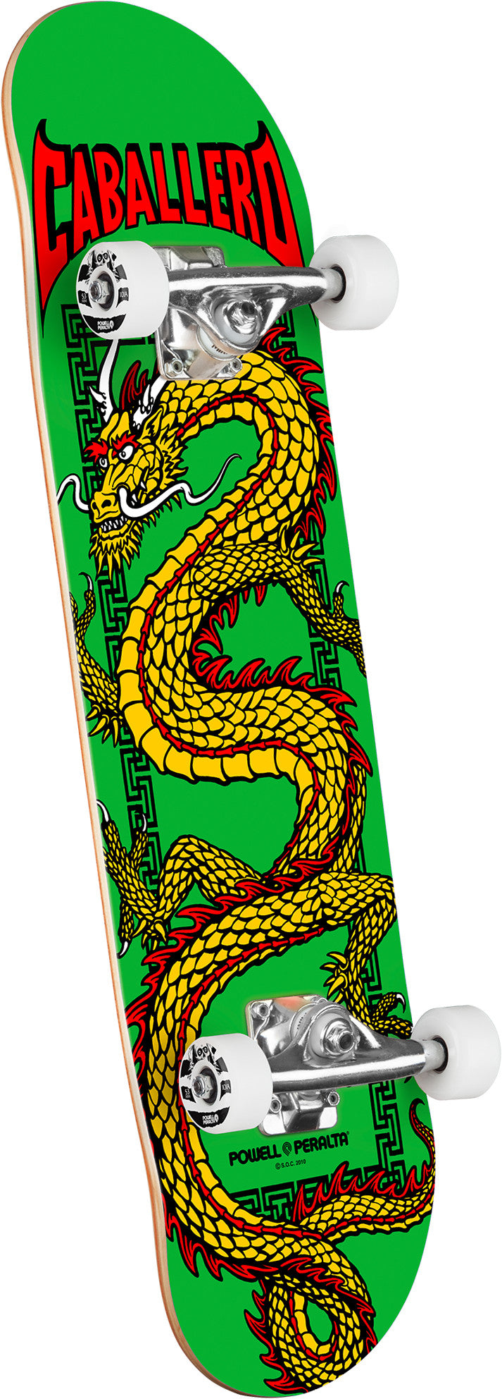 Powell Peralta Cabellero Chinese Dragon Green Complete Skateboard - 7.5